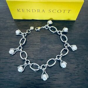Kendra Scott Silver Pearl Bracelet